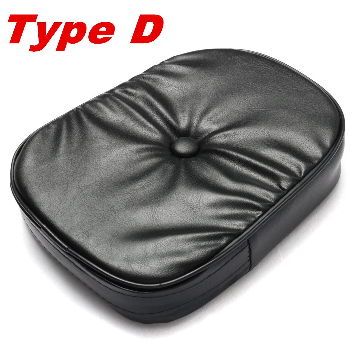 Universal Motorcycle Sissy Bar Backrest Cushion Pad For Harley Chopper Cruiser