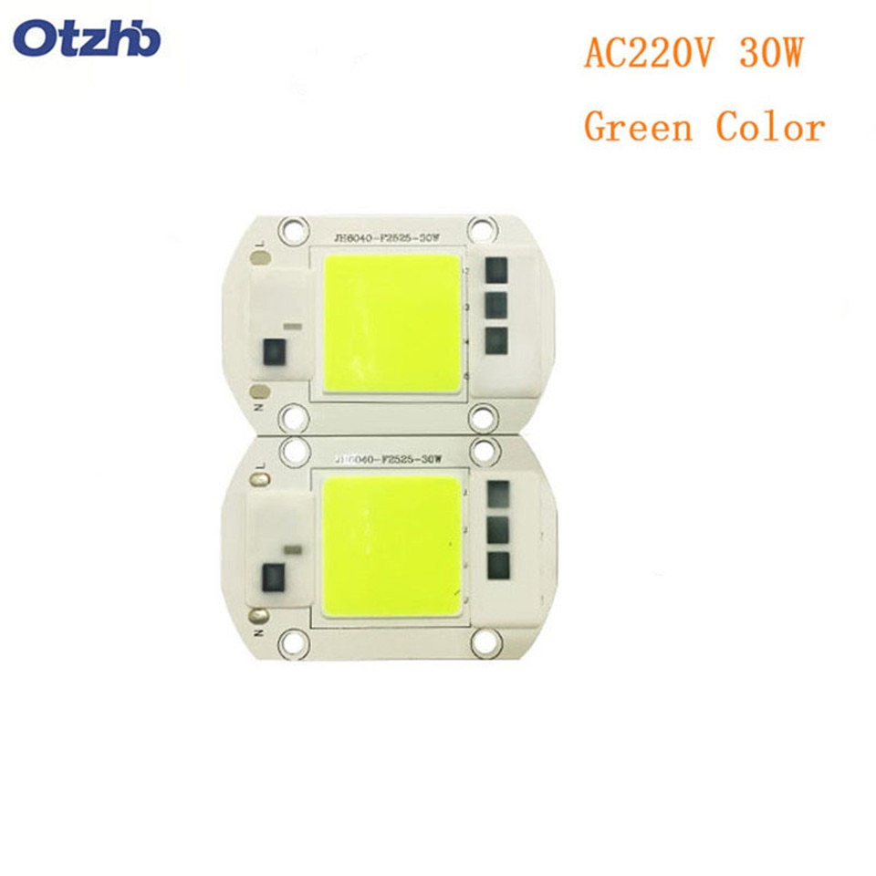 Otzhb – module led cob 20W 30W 50W, 60x40mm, perle de lampe pour la croissance des plantes, blanc , lumière blanche, lumière rouge, option à spectre complet