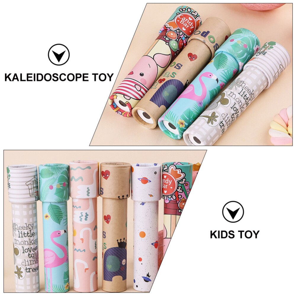 5Pcs Interactive Rotating Kaleidoscope Educational Plaything (Random Style)