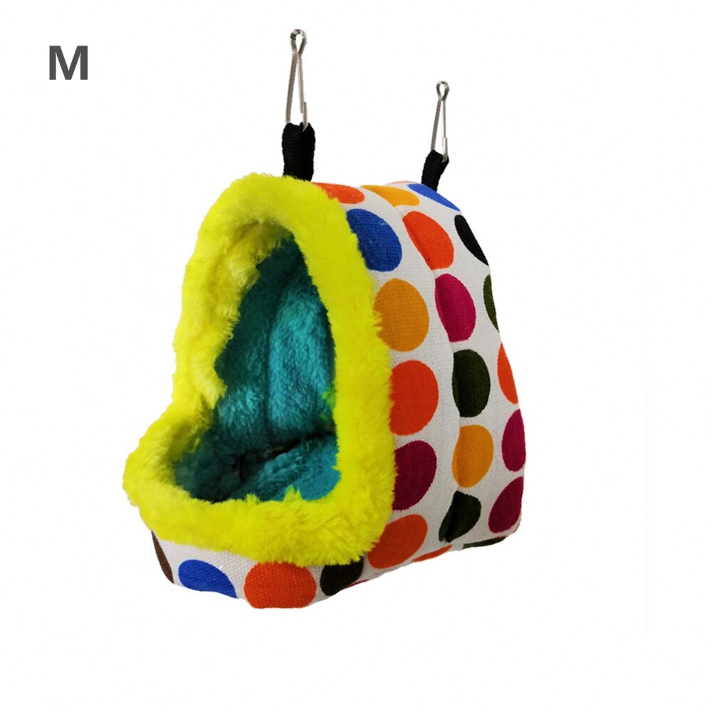 thumbnail image 2 of Litewoo Bird Hammock Nest Plush Warm Hanging Tent Pet Parrot Swing Bed Cave Cage For Parakeet Canary Cockatiel Lovebird Hamster Random Color Small 2 of 11