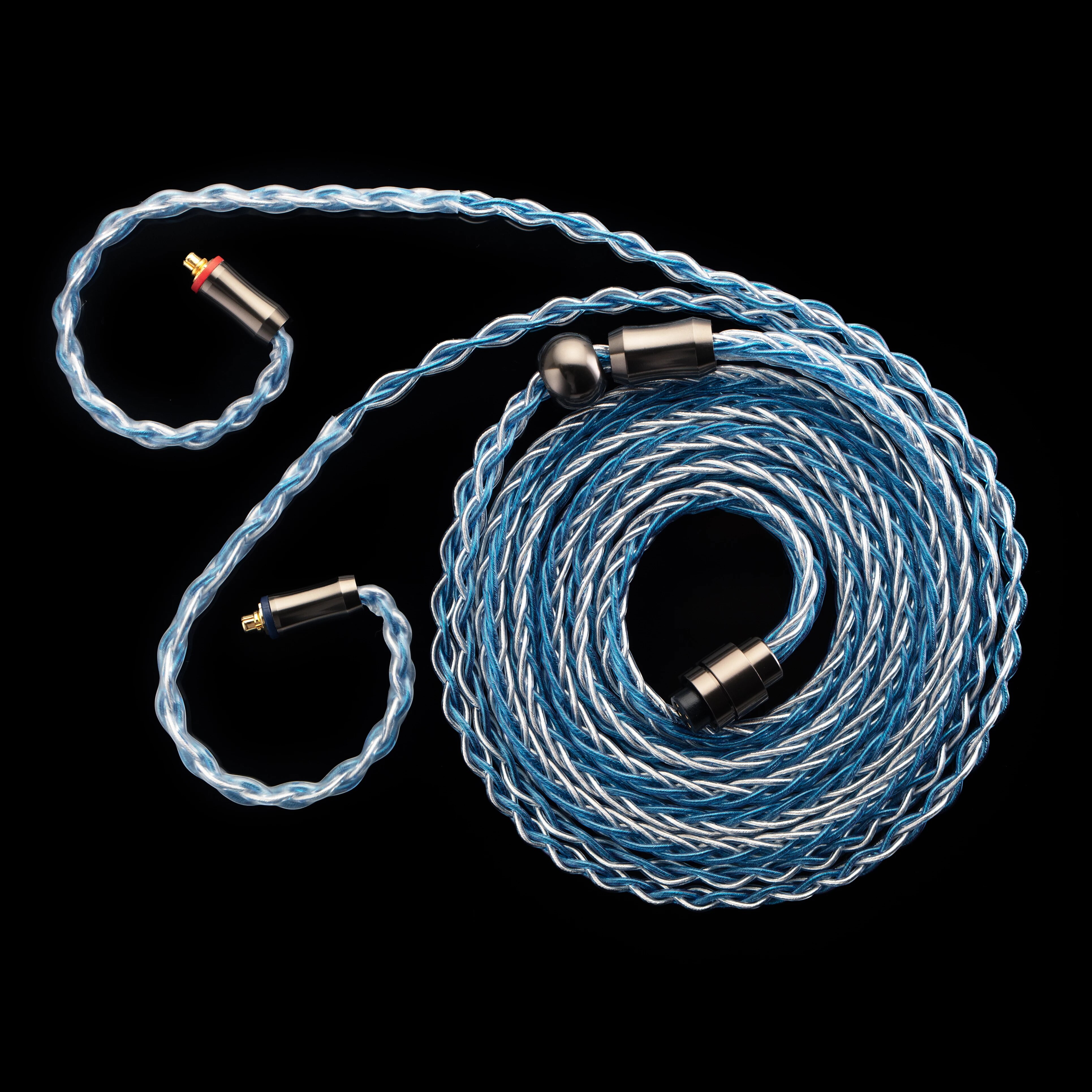 Kinera Ace Modulaire Upgrade Kabel (2.5 + 3.5 + 4.4), Ofc + Ofc Met Verzilverd, 8 Core 3-Dimensionale Gevlochten, 0.78 2pin/Mmcx