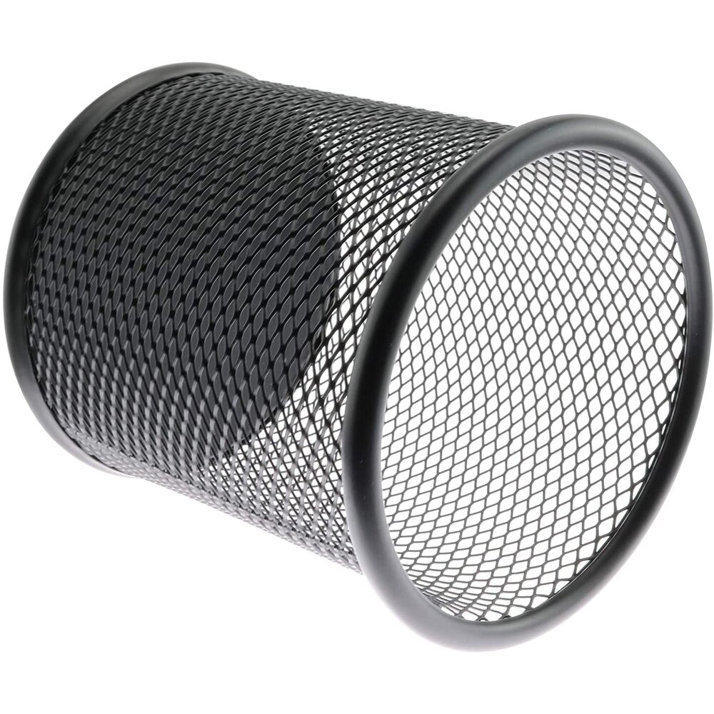 Mesh Metal Pen Holder Pencil Organizer Round Shaped Metel Mesh Pen Pot for Home Desk Office and School