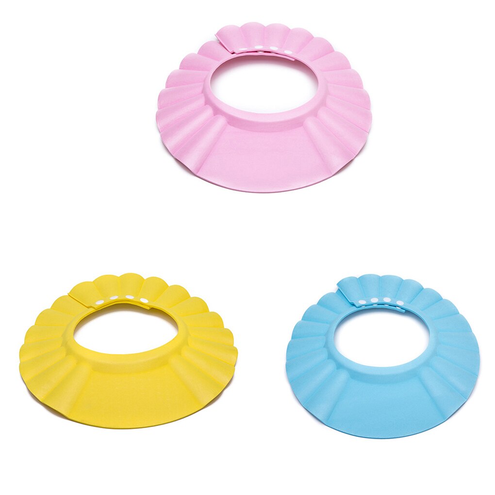 Bezpieczny czepek niemowlęcy strąk prysznic dziecięcy kapelusz kąpielowy regulowany robić ochrony oczu mycie włosów dzieci wodoodporna czapka