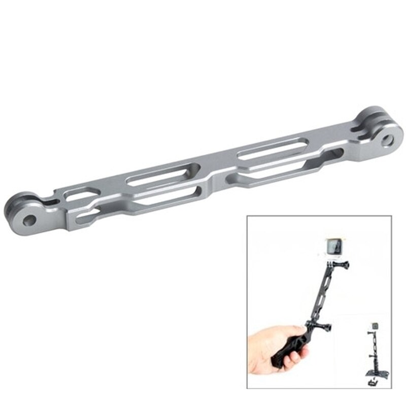 CNC Aluminum Extender Arm Mount For Go Pro Accessories Extender Pole Selfie for GoPro Hero 8 7 6 5 4 3 SJCAM SJ4000 Xiaomi Yi 4K