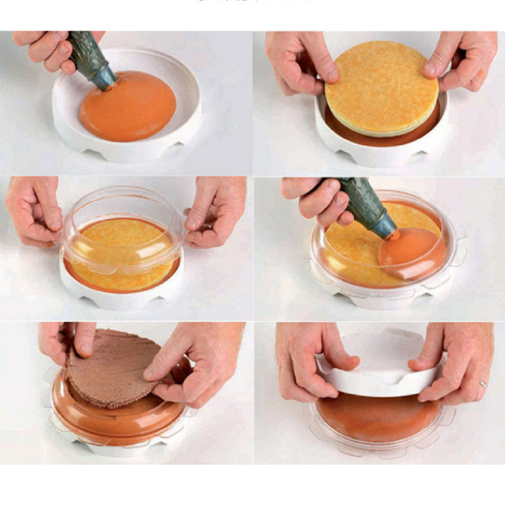 1 conjunto redondo eclipse molde de bolo de silicone para mousses sorvete bolos de chiffon assadeira acessórios de decoração ferramentas de cozimento