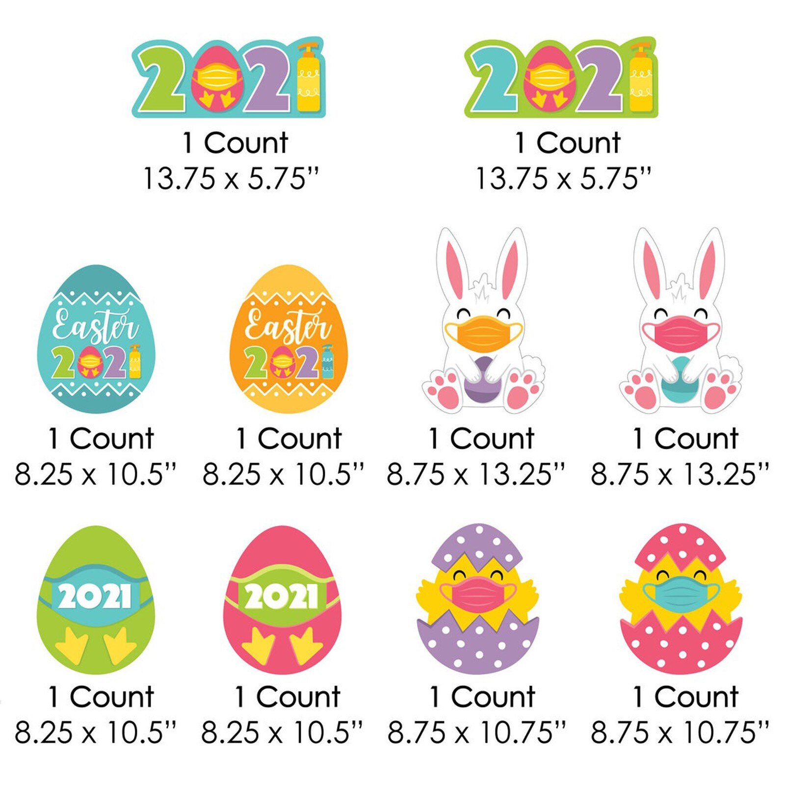 Garden Stake Outdoor Lawn Yard Sign plastic cardboard stand home garden Decoration Easter Bunny Decorations Accessories: C