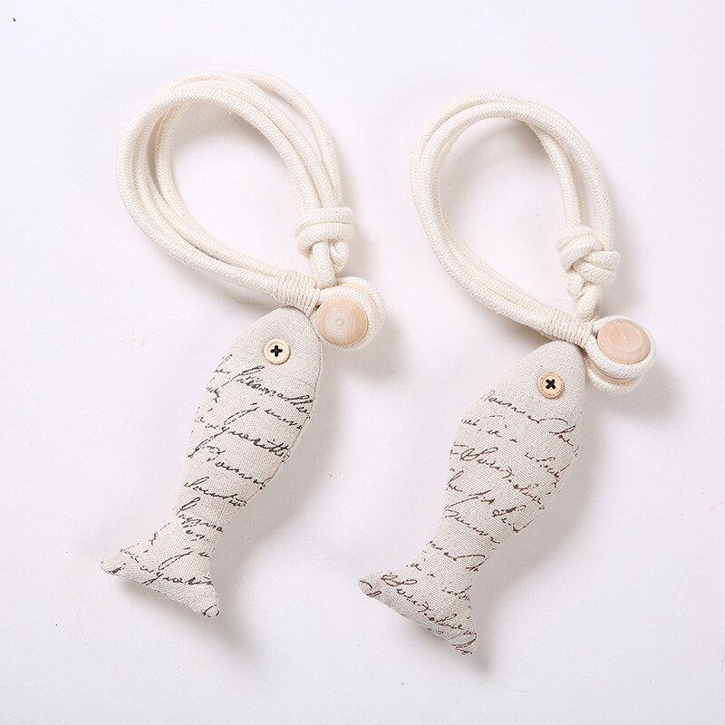 Coeur forme rideau embrasse européen décoratif rideau boucle libre poinçon crochet aimant sangles rideau accessoires coton