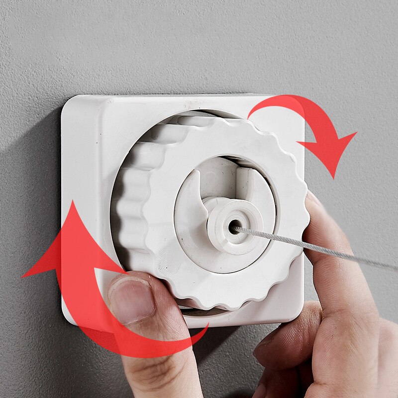 Retractable Clothesline Wall-mounted indoor Outdoor Washing Clothes Hanger Laundry Drying Line Balcony Invisible Drying Lines