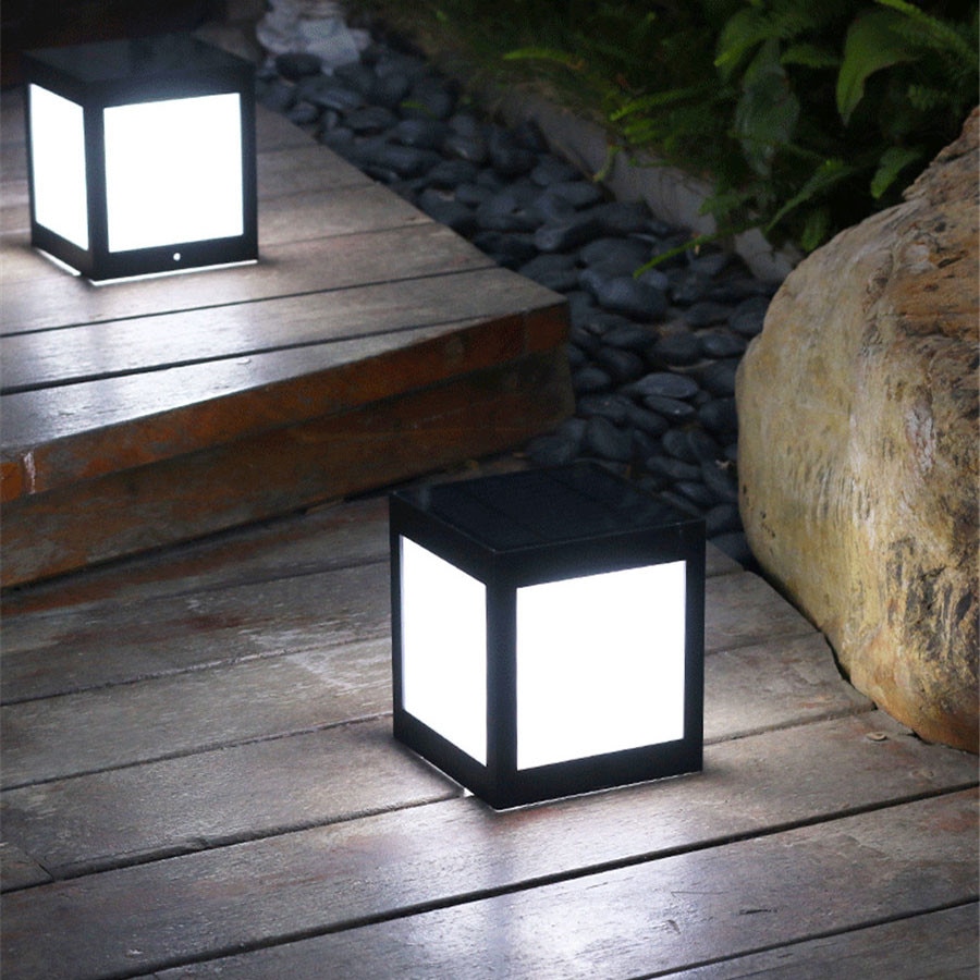 BEIAIDI Outdoor Solar Garden Fence Pillar Lamp Waterproof Villa Parking Courtyard Gate Column Light Pool Street Post Cap Lamp