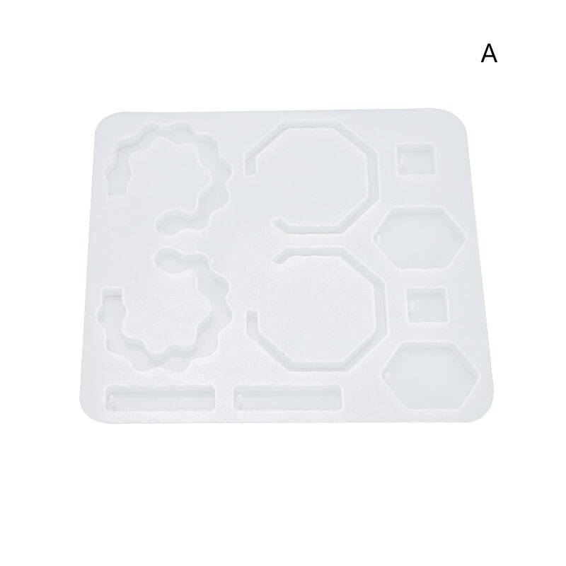 DIY UV Resin Epoxy Earring Pendant Resin Molds Silicone Mold Dried Flower Jewelry Making Casting Moulds Jewelry Tool: Style A