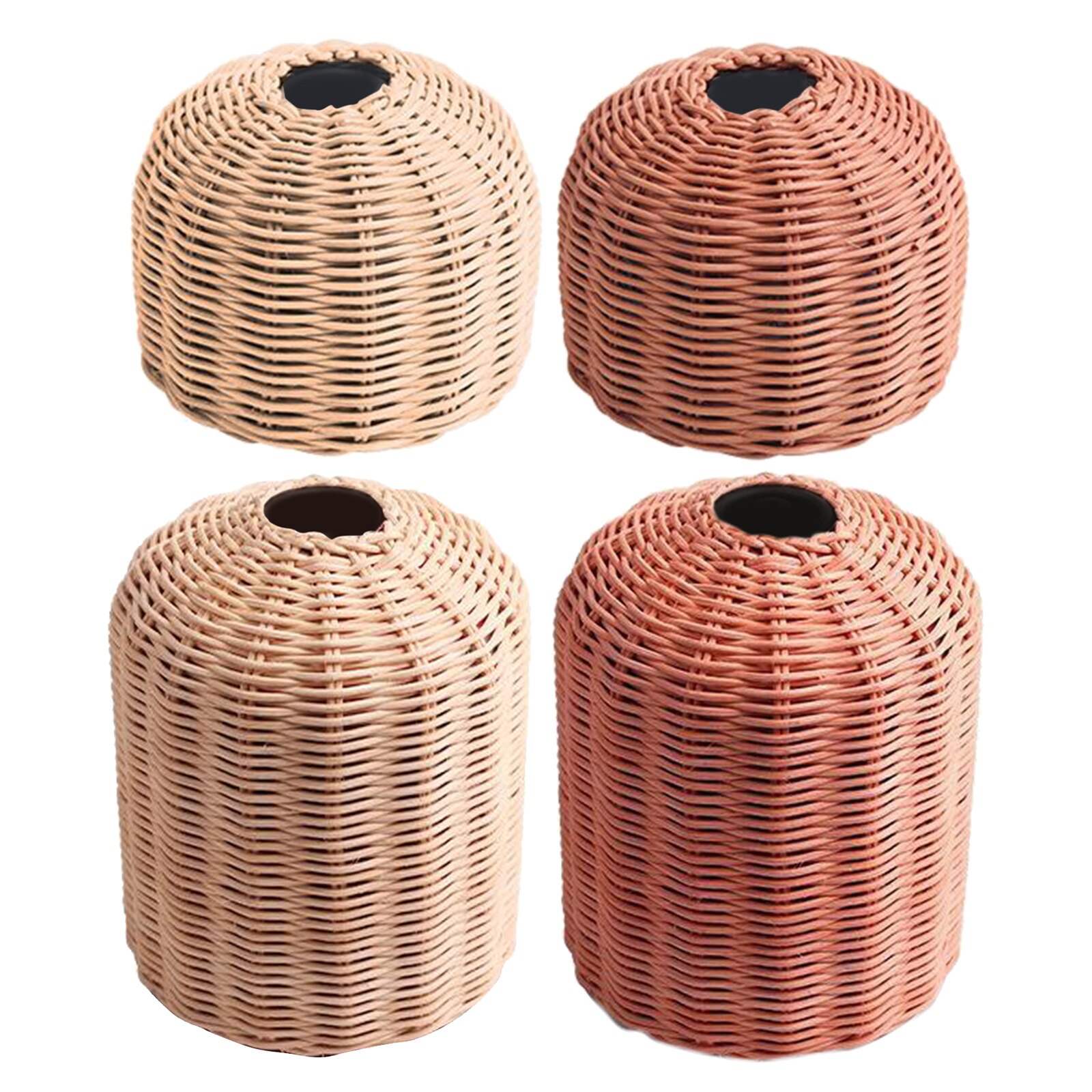 Rattan Cooking Gas Cylinder Cover Camping Gas Tank Protector Pouch Canister
