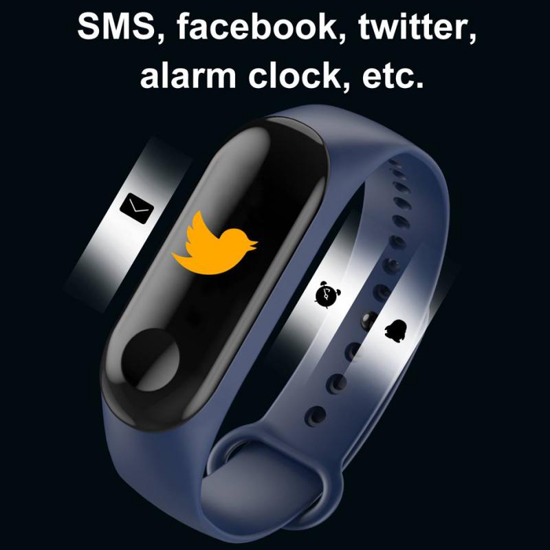 Stappenteller Smart Horloge Armband Kleur Touch Screen Stappen Calorieën Wearable Apparaten Fitness Bluetooth Smart Horloges Stappenteller