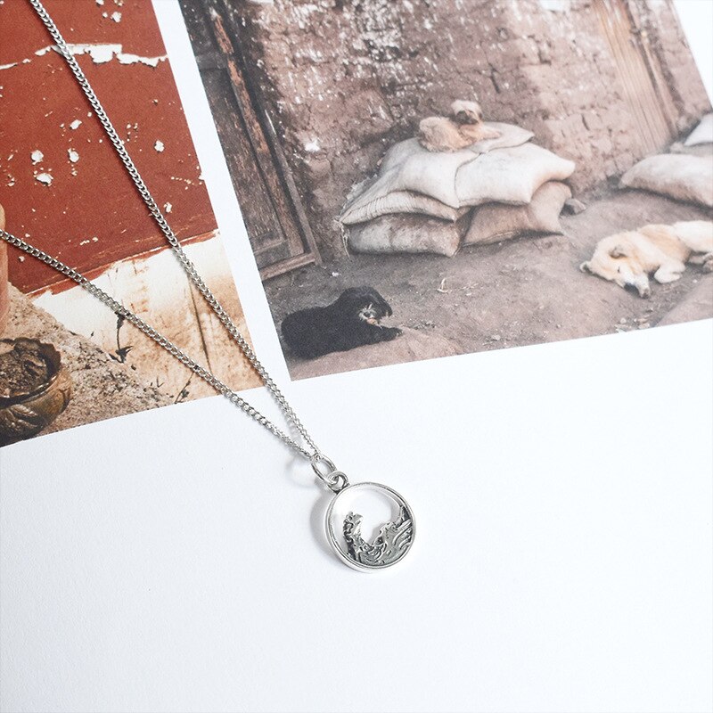 Collana in argento 925 reale 100% per gli amanti gioielli regalo di san valentino collana in argento Sterling 925 con collo in montagna per donna: Sea Necklace