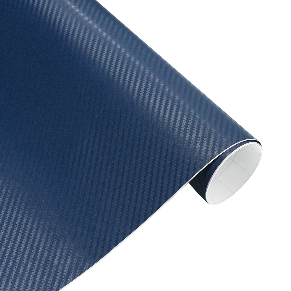 Filme de vinil de fibra de carbono 3d, 50cm de largura, 3m, adesivos de carro, à prova d'água, faça você mesmo, veículo, motocicleta, estilo de carro, acessórios de rolo: 4XL / Azul