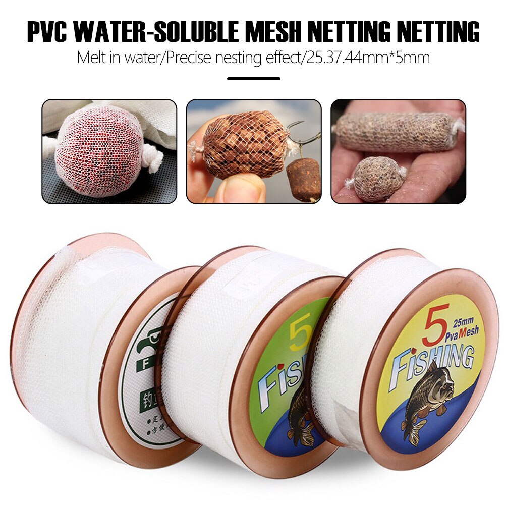 5m kalastus pva vesiliukoinen verkko vesiliukoinen verkko kapea verkko karppi kalastus syöttölaite trap syötti pussi verkot kalastustarvikkeet