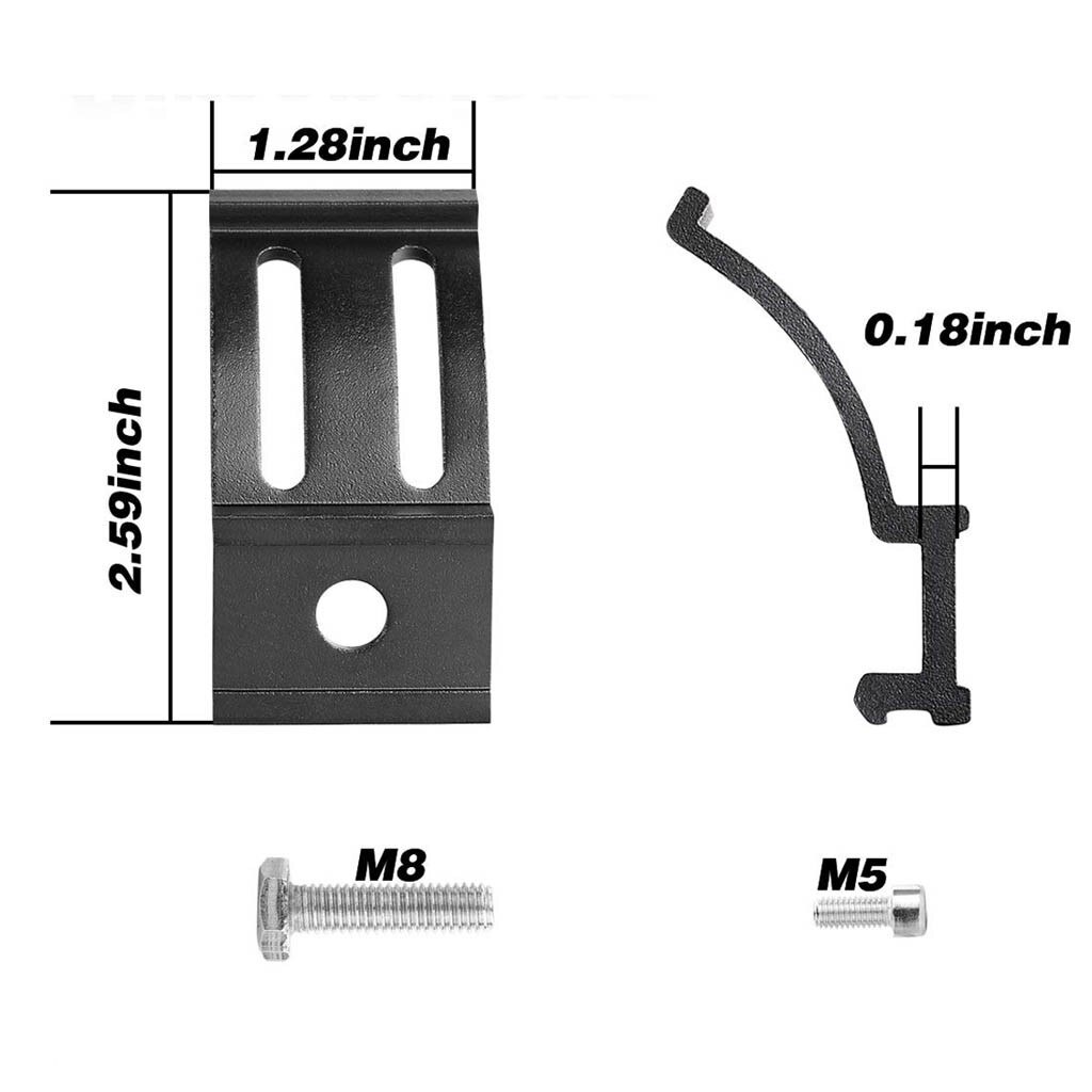 Universal Work LED Light Bar Bracket Bar Side Mounting Bracket Rubber Pad For Jeep Mount Brackets Wrangler Trucks 1230