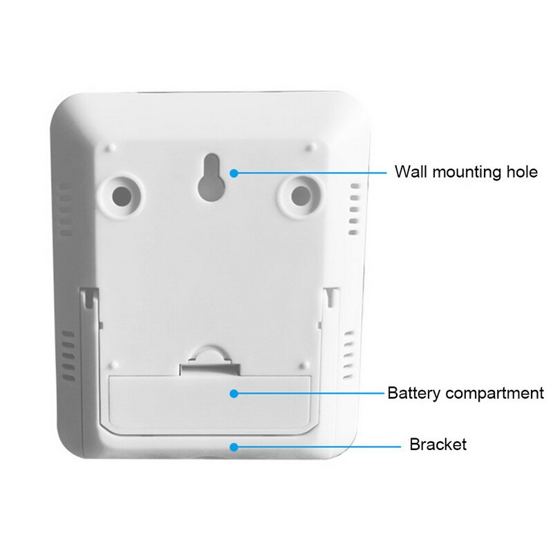 Digital Temperature Humidity Clock Big LCD Electronic Thermometer Hydrometer Meter With Stand Hygrometer Humidity Gauge Digital