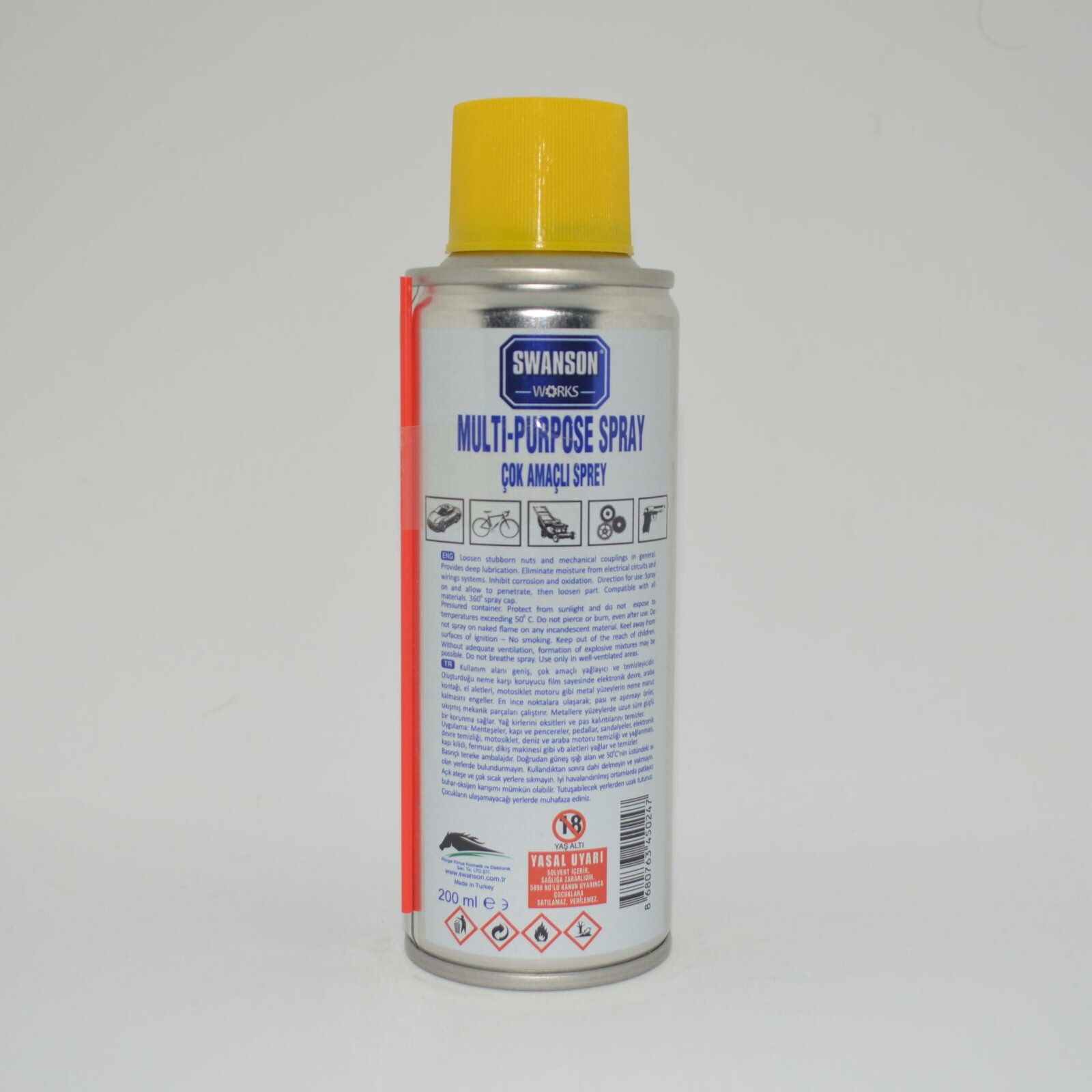 Swanson SW-40 Rust Remover Anti-Corrosion Multi-Purpose Spray 200ML