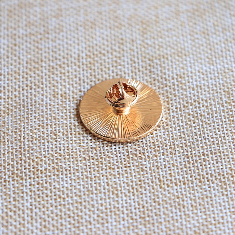 Witte Ronde Broches Gold Line Emaille Pin Voor Jongens Meisjes Revers Pin Hoed/Zak Pins Denim Jas Vrouwen Broche badge SC4525