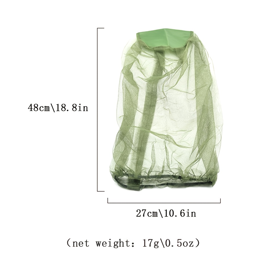 1 mosquitera verde de EVA para exteriores: malla retráctil automática, perfecta para acampar y pescar