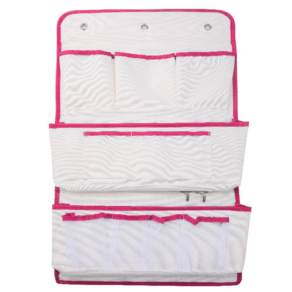 Storage Hanger Organizer Helpful Behind Closet Hanging Organizer Wear Resistant Storage Hanger: Rose Red / Long