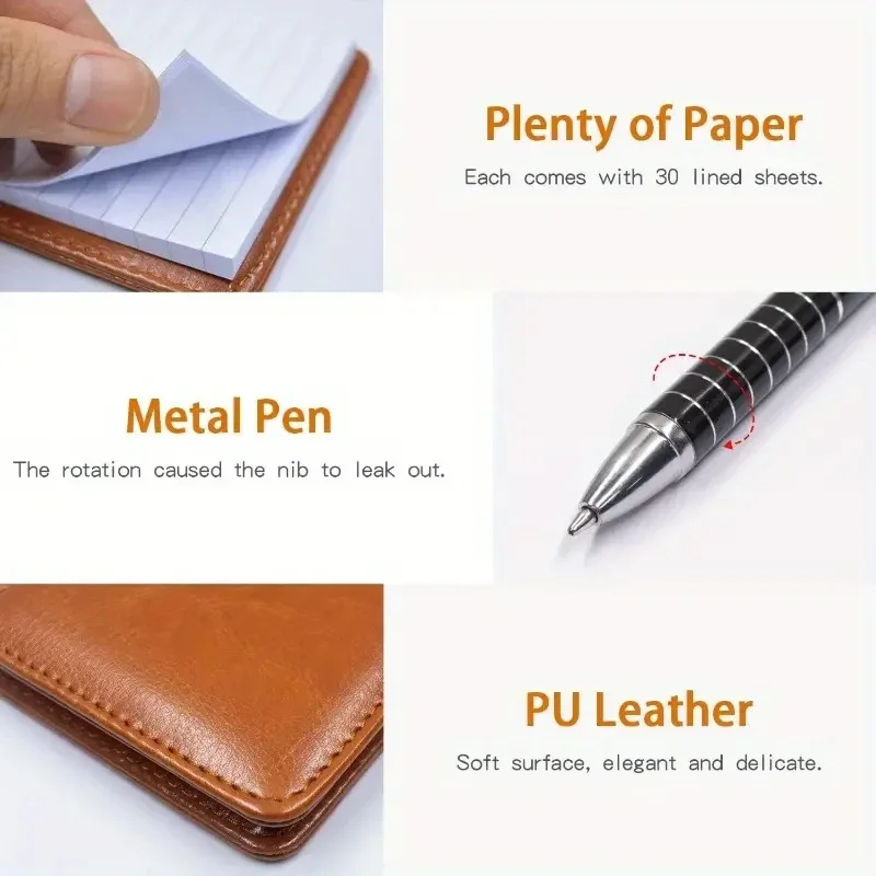 Small Pocket Notepad Diary Mini Portable Notebooks With Pen School Supplies Stationery Useful Office