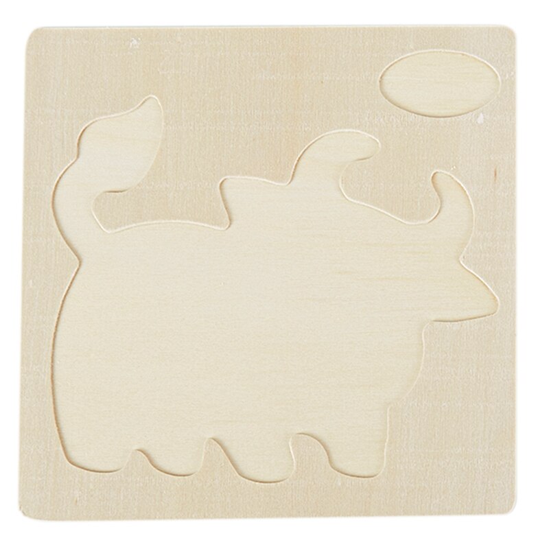 3D Houten Puzzel Speelgoed Voor Kinderen Houten 3d Cartoon Animal Puzzels Ligence Kids Vroege Educatief Speelgoed Voor Kinderen C