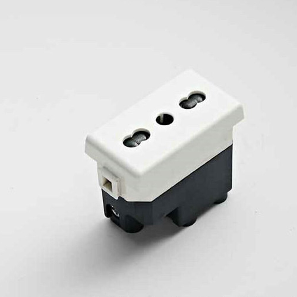 Wall Sockets Italy Plug EU Outlets 1/2/3 Way Italian Electrical Power Socket Ground PC Panel Flame Retardant Material Outlet