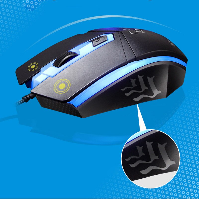 Erilles Wired Gaming Mechanical Feel Backlight Keyboard Mouse combo USB Mice Flexible Polychromatic LED Lights Computer Gamer