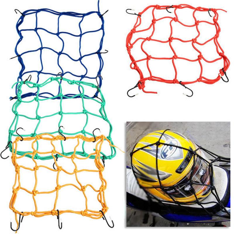 30*30 cm Motorcycle 6 Haken Houd Helm Bagage Mesh Net Bungee Voor Motor Scooter Bromfiets En Quad fiets