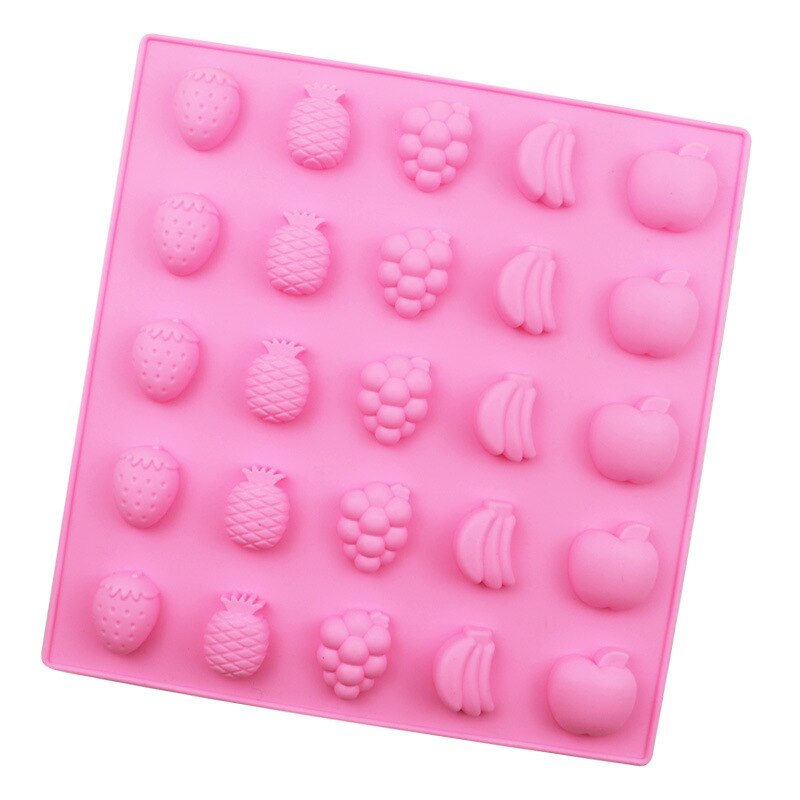 3d mini donut forma de frutas silicone bolo de chocolate moldes doces açúcar artesanato biscoito ferramentas de cozimento resina argila fondant moldes: apple fruits