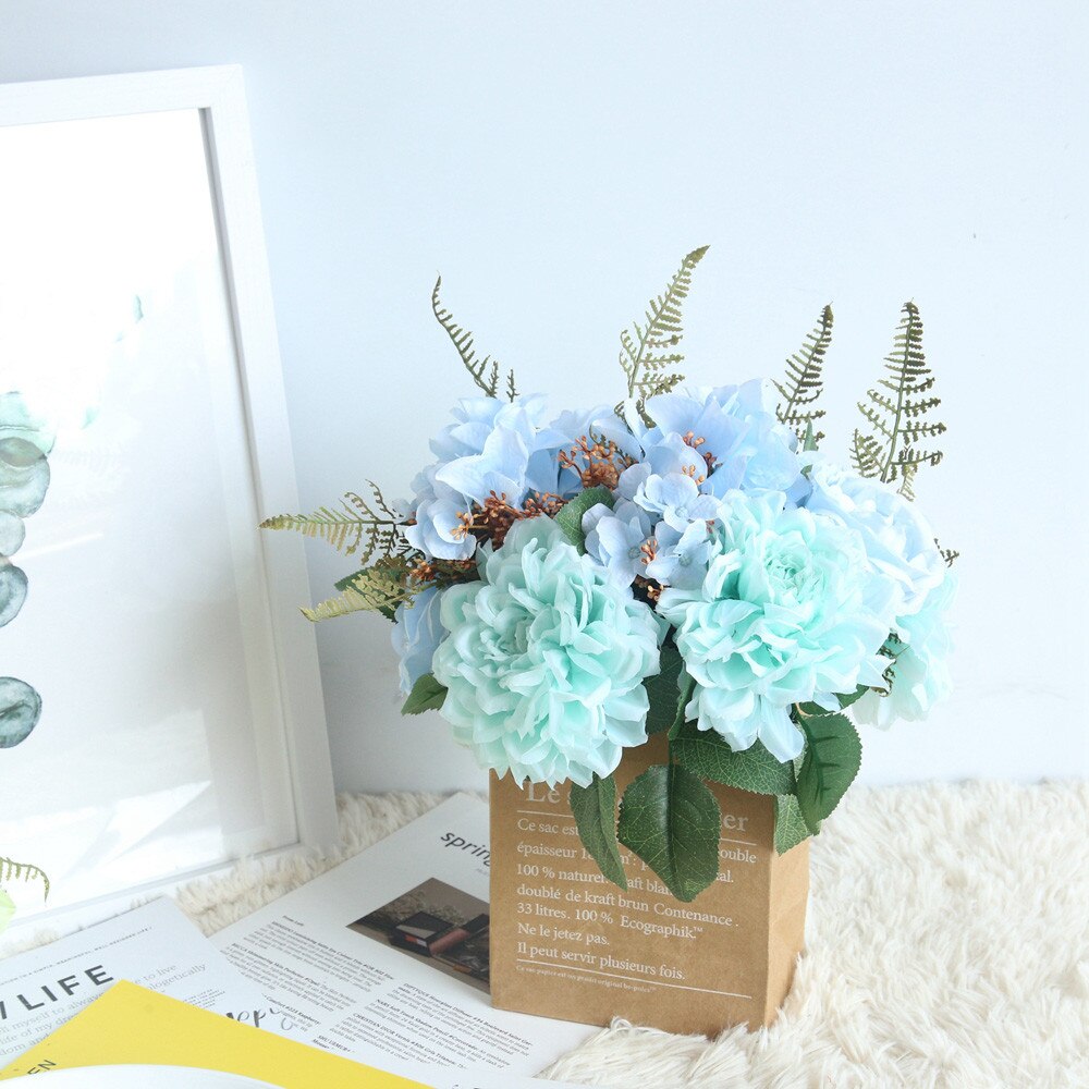 Nordic Style Vase Mini Storage Kraft Paper Bag Home Fruit Flower Wedding Party Xmas Scene Layout Window Display Accessorie #j2