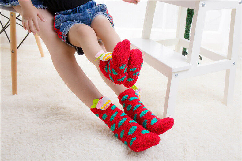 Family Matching Christmas Socks Santa Claus Xmas Tree Socks Hosiery Soft Warm Cotton Snowflake Soft Socks Christmas
