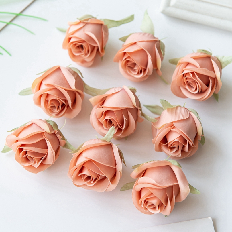Günstige Rosenkopf-Kunstblumen aus Seide für Zuhause, Hochzeit, Bogen, Bastelbedarf, Dekoration, DIY, Weihnachtskranz, Zubehör, Sammelalbum
