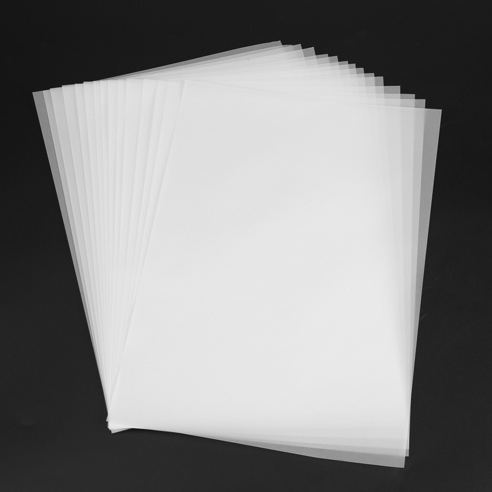 100 stk.  a4 gennemskinneligt sporingspapir kopioverførselstryk tegningspapir svovlsyrepapir til tegning / udskrivning af kopipapir