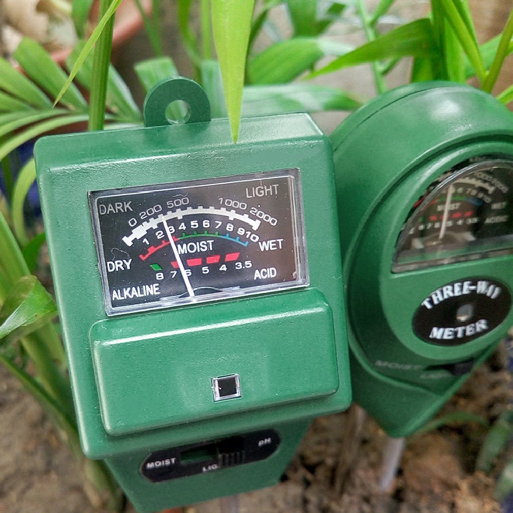 3 i jord vannfuktighet 1 ph tester jorddetektor vannfuktighet lys testmåler sensor til hageplante blomst