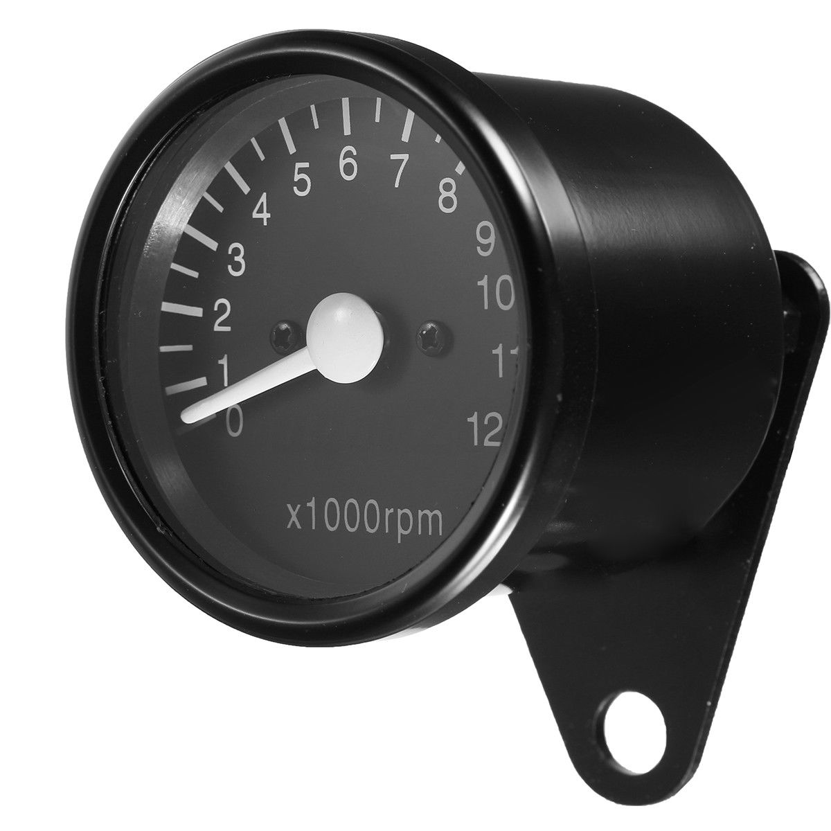 Black Gauge 12V Tachometer Motorcycle Motor Mounted Accessory 65mm Digital Accessories Electronic 1pc Instrument