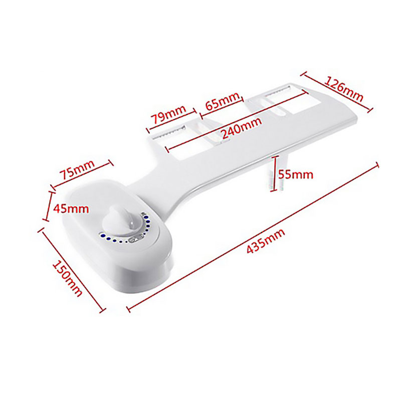 Wc Seat Attachment Non Elektrische Handmatige Bidet Dubbele Hoofd Verse Waternevel XH8Z