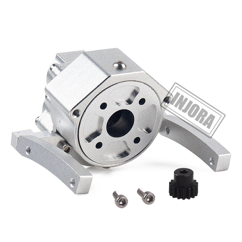 INJORA 313mm 12,3 "distancia entre ejes caja de cambios Prefixal Marco de Metal para 1/10 RC orugas coche Axial SCX10 y SCX10 II 90046: Prefixal Gearbox