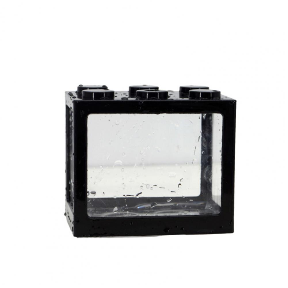 Pecera útil, instalación sencilla, portátil, novedad, camarón dorado, pecera pequeña: Black