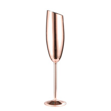 304 Rvs Schuine Champagne Glas Cocktail Beker Wijn Bourgondië Huishoudelijke Beker
