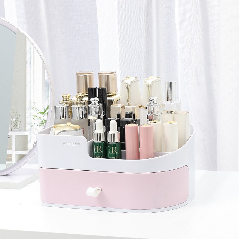 Makeup Organizer for Cosmetic Large Capacity Cosmetic Storage Box Organizer Desktop Jewelry Nail Polish Makeup Drawer Container/
