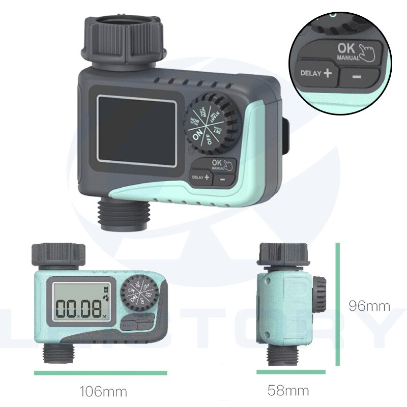 Tuin gazon irrigatiesysteem mist water sproeier slang sproeier kit: Watertimer 6