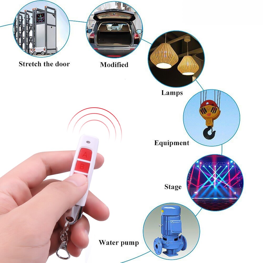 Llave con interruptor de Control remoto de 433MHZ, 4 colores, para abrir puertas de garaje, duplicador, código de clonación, Mini controlador inalámbrico