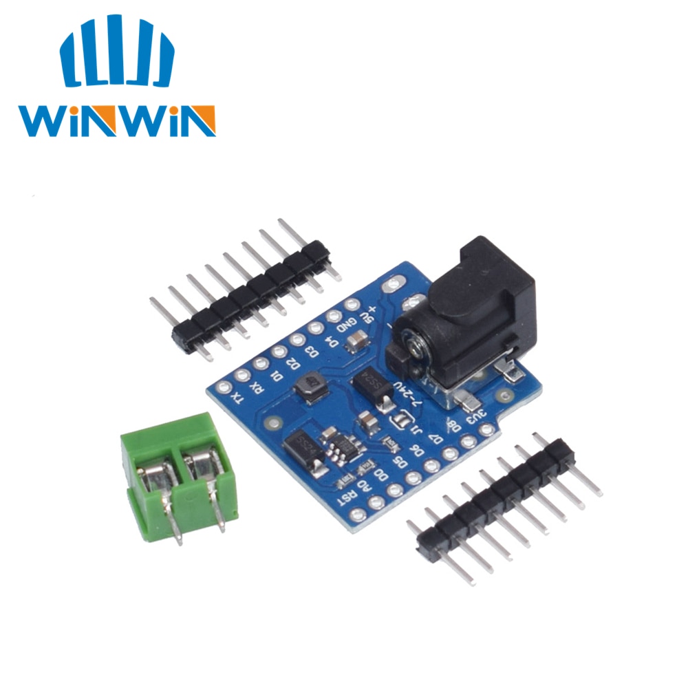 5Pcs WeMos? DC Power Shield V1.0.0 For WeMos D1 Mini