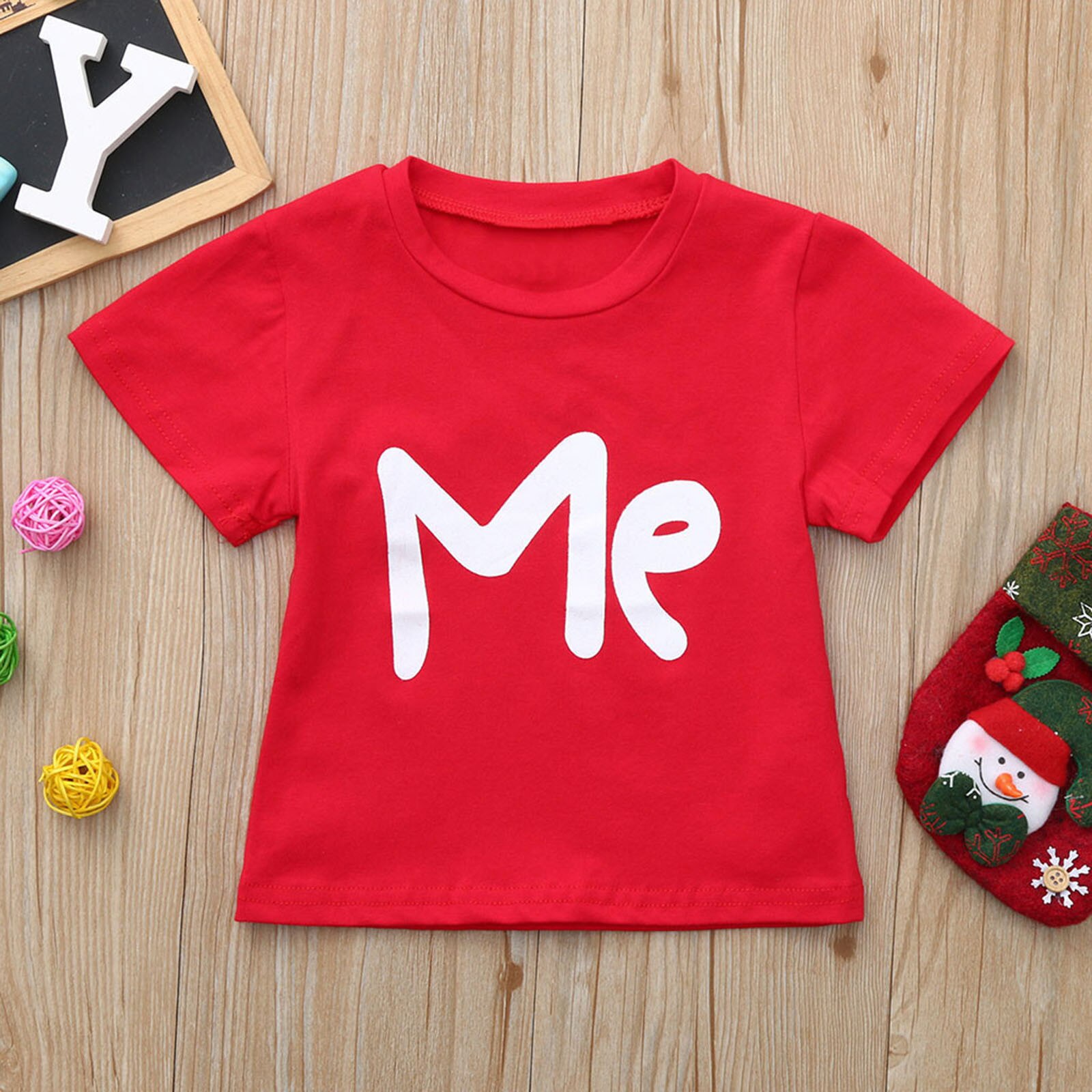 T-shirts Peuter Kids Baby Jongens Meisjes Valentine Brief Print T-shirt Tops Familie Kleding Plus Size Vintage Футболки