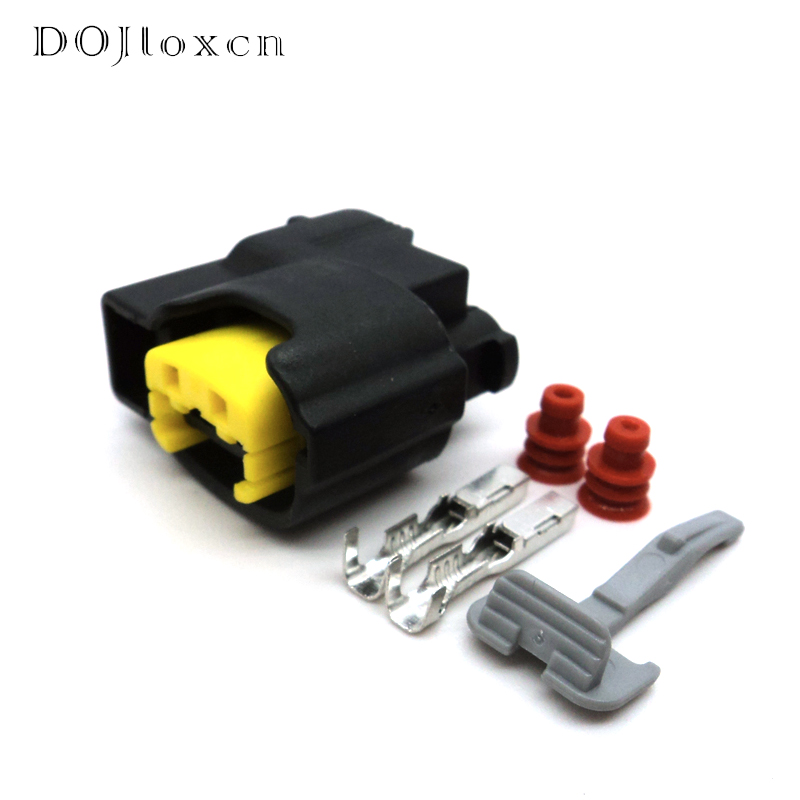 5/10/20/50/Sets 2 Pin Molex Socket Auto Wiring Plug Waterproof Automotive Wire Harness Cable Black Female Connector 49093-0211