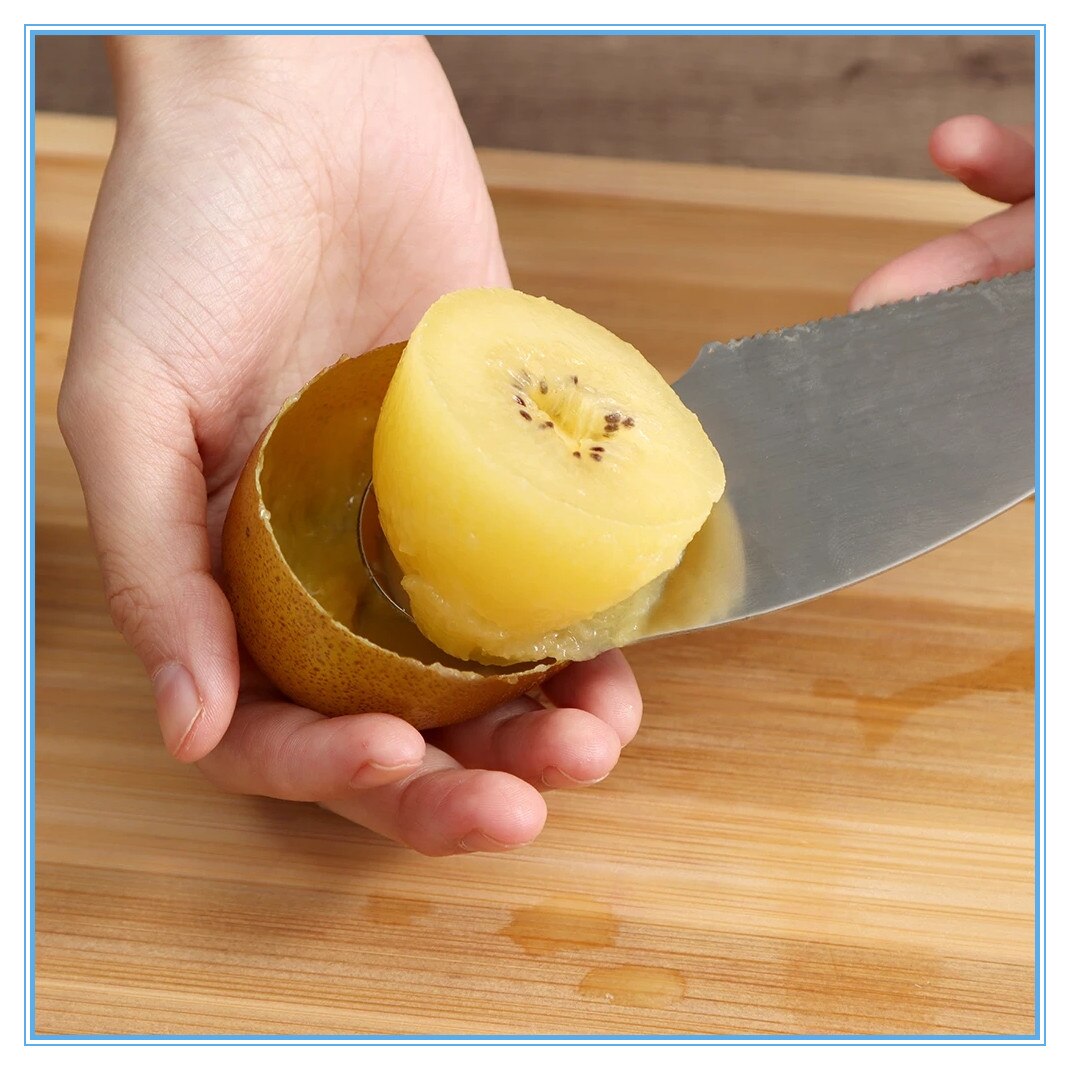 Cuillère à Kiwi éplucheur de Fruits, outils, coupe-Fruits, lame pour magasin, accessoires de cuisine en acier, cuillère couleur bonbon Kiwi coupe épluchage