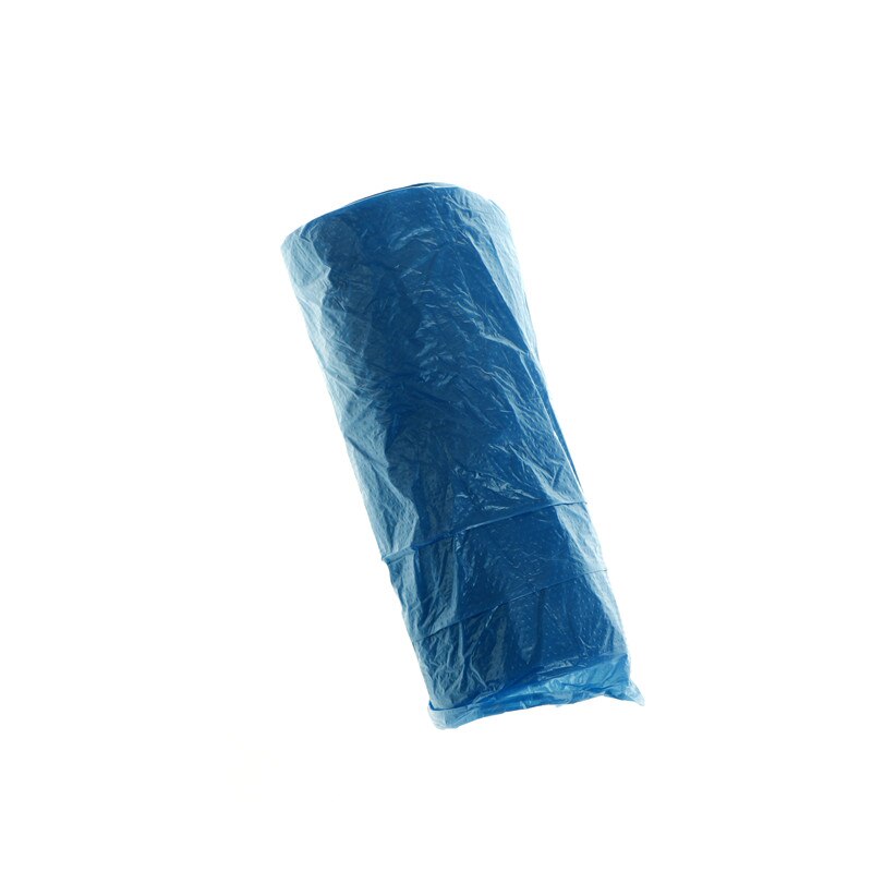 1 ruller plastikposer skraldeposer enkelt farve tyk praktisk miljørengøring affaldspose 50*60cm: Blå