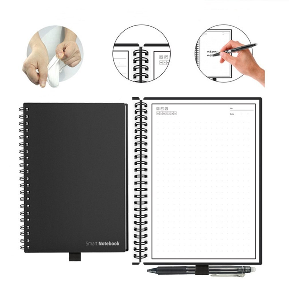 Smart Paper Notebook App Backup Reusable Erasing Write Draw Handwrite Business Intelligence Notebook